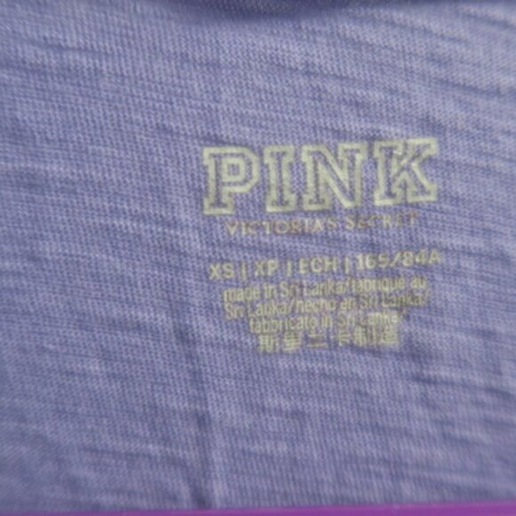 PINK Victoria's Secret t-shirt short sleeve light weight in purple size XS. - Picture 4 of 8